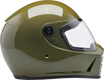 Biltwell Lane Splitter Helmet - Gloss Olive Green (Medium)