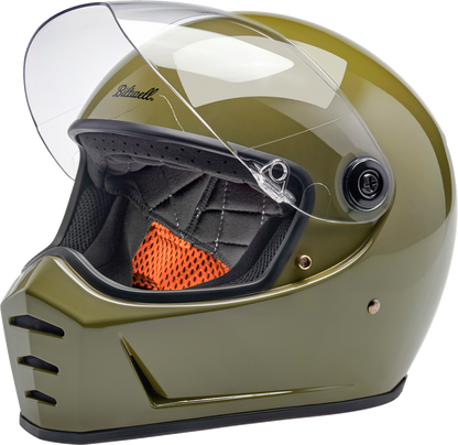 Biltwell Lane Splitter Helmet - Gloss Olive Green (Medium)