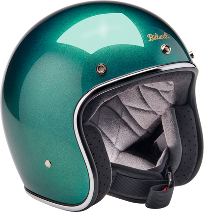 Biltwell Bonanza Helmet - Metallic Catalina Green (Medium)