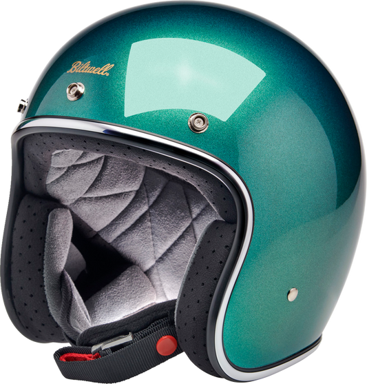 biltwell 3 4 motorcycle helmets Bonanza Helmet DOT Approved ring retention system with red quick Biltwell Bonanza Helmet Review at