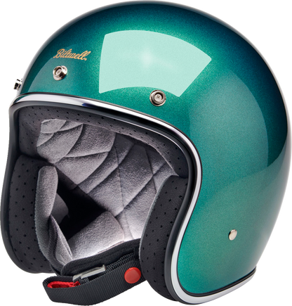 Biltwell Bonanza Helmet - Metallic Catalina Green (Medium)
