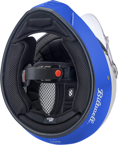 Biltwell Lane Splitter Helmet - Gloss Podium Red/White/Blue (Large)