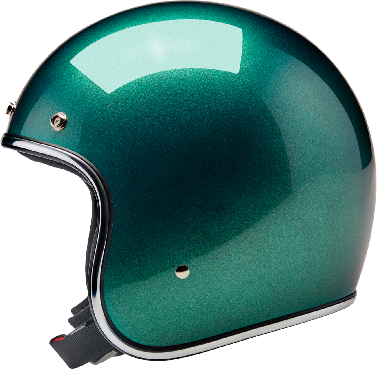 Biltwell Bonanza Helmet - Metallic Catalina Green (Medium)