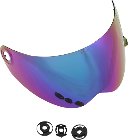 Biltwell Lane Splitter Gen 2 Shield (Rainbow Mirror)