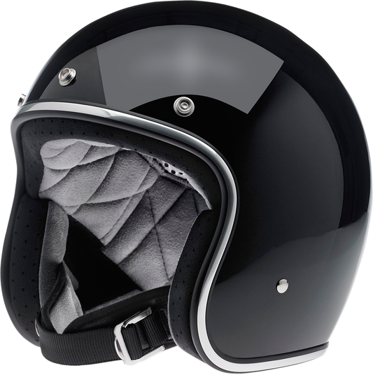 Biltwell Bonanza Helmet - Gloss Black - (Large)