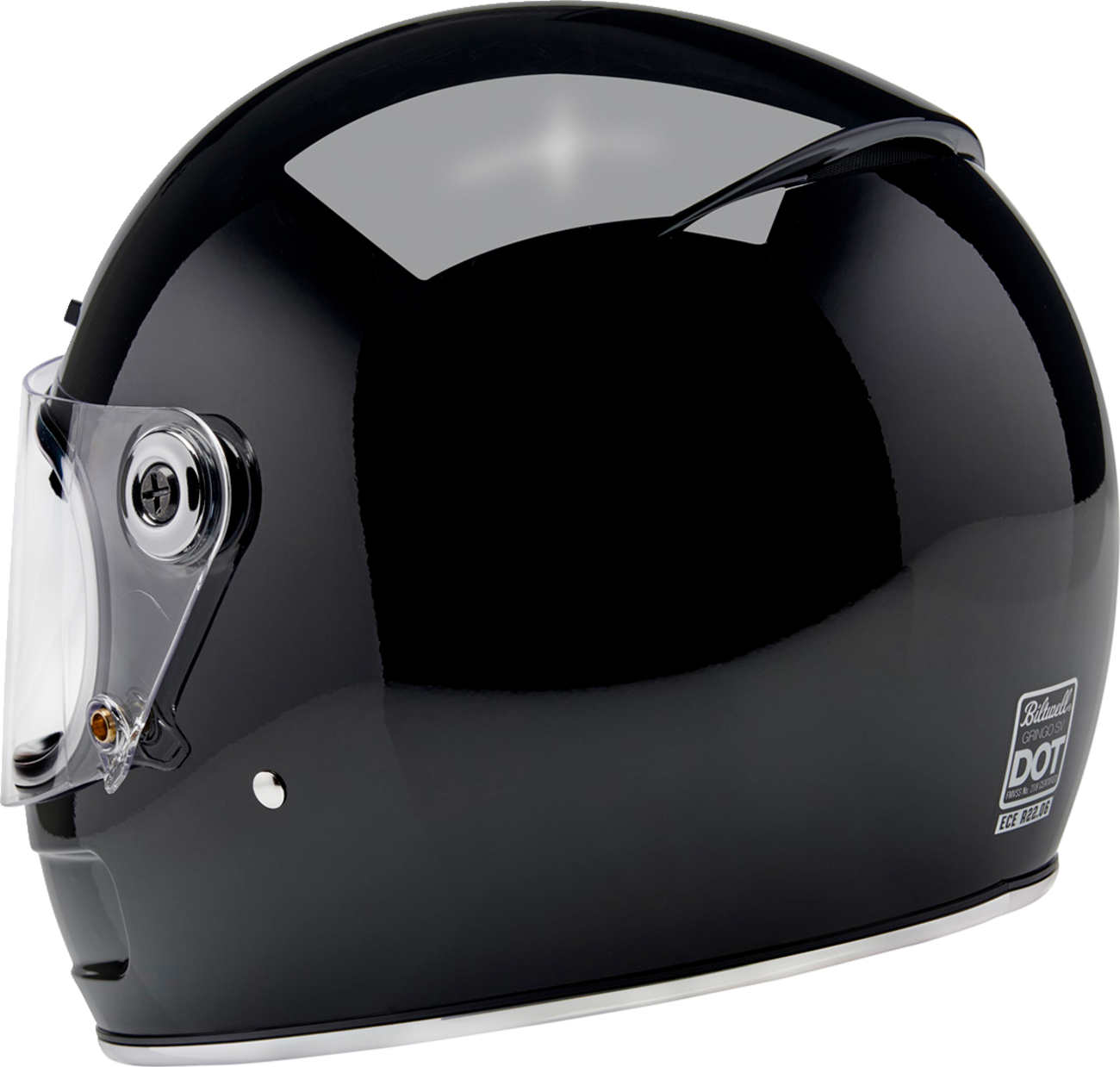 Biltwell Gringo SV Helmet - Gloss Black (Large)