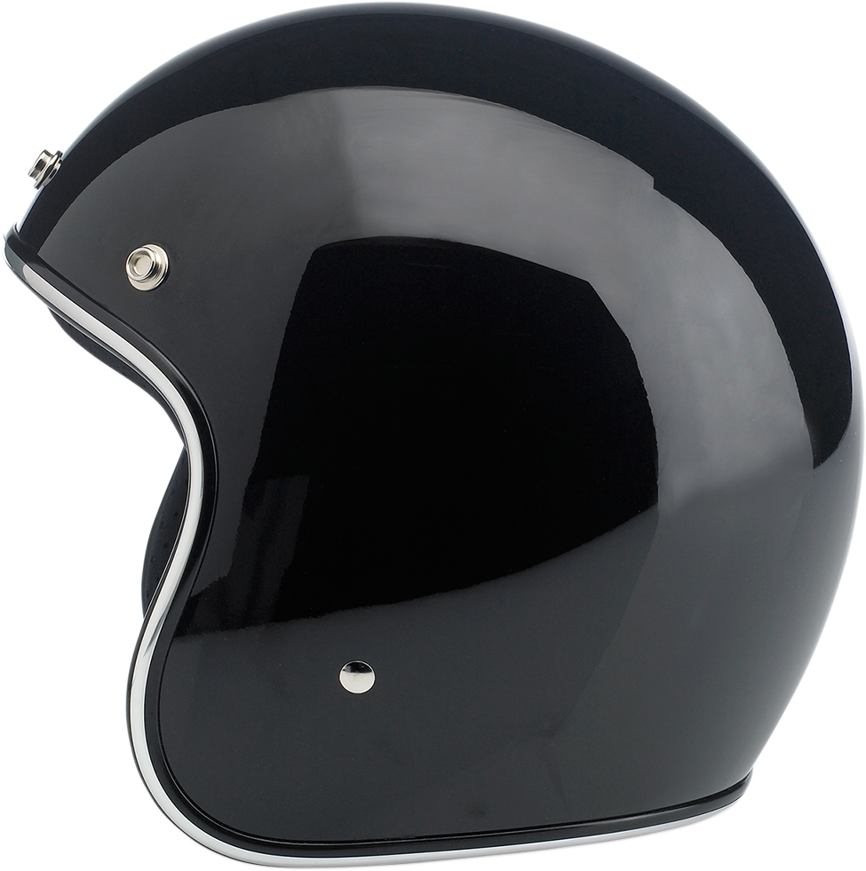 Biltwell Bonanza Helmet - Gloss Black - (Large)