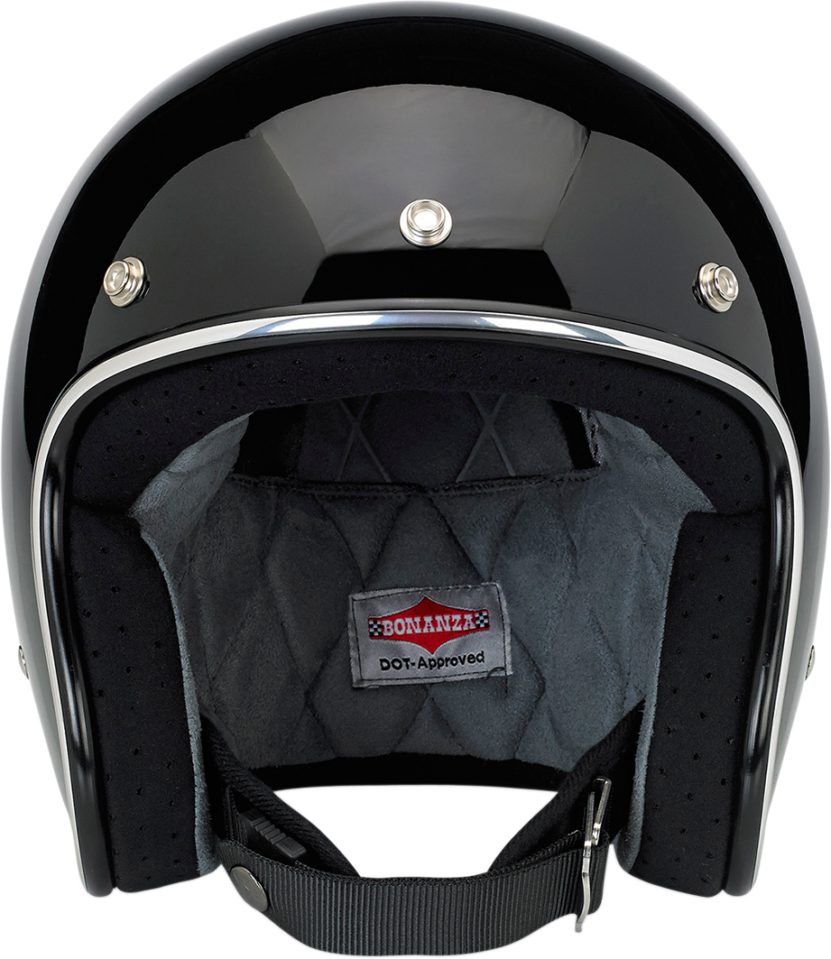 Biltwell Bonanza Helmet - Gloss Black - (Large)