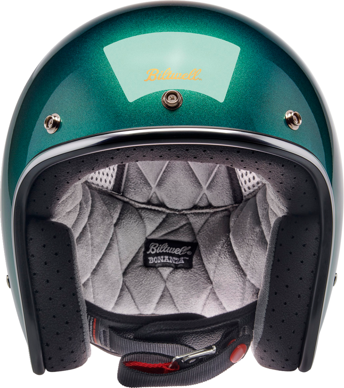 Biltwell Bonanza Helmet - Metallic Catalina Green (Medium)