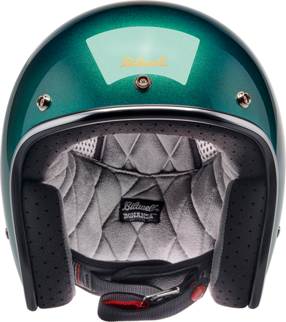 Biltwell Bonanza Helmet - Metallic Catalina Green (Medium)