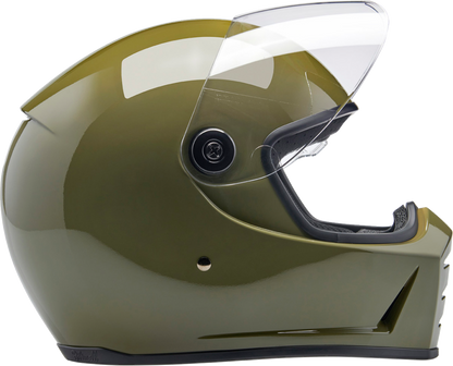 Biltwell Lane Splitter Helmet - Gloss Olive Green (Medium)