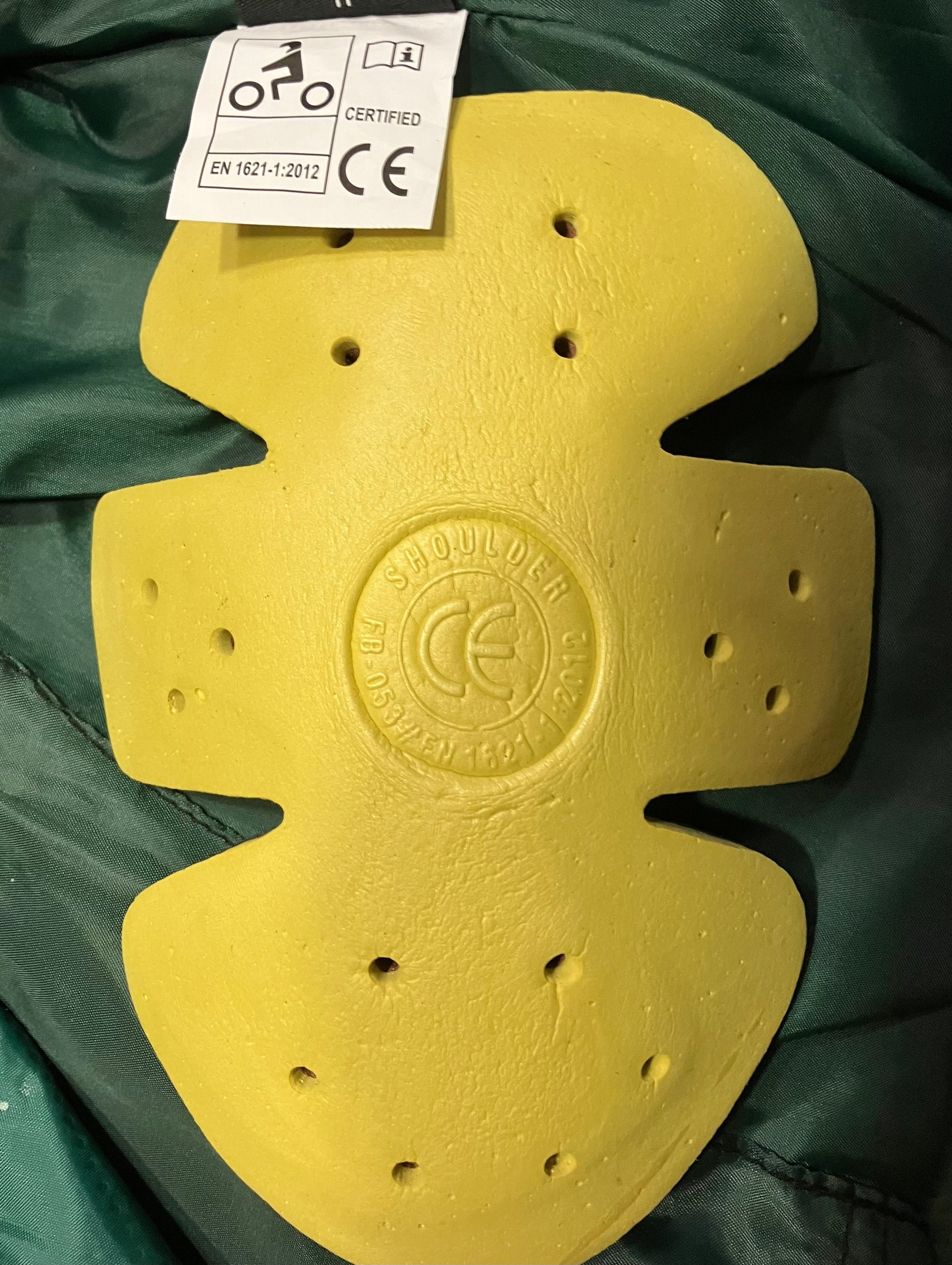 Jacket CE Label and CE Shoulder Protector