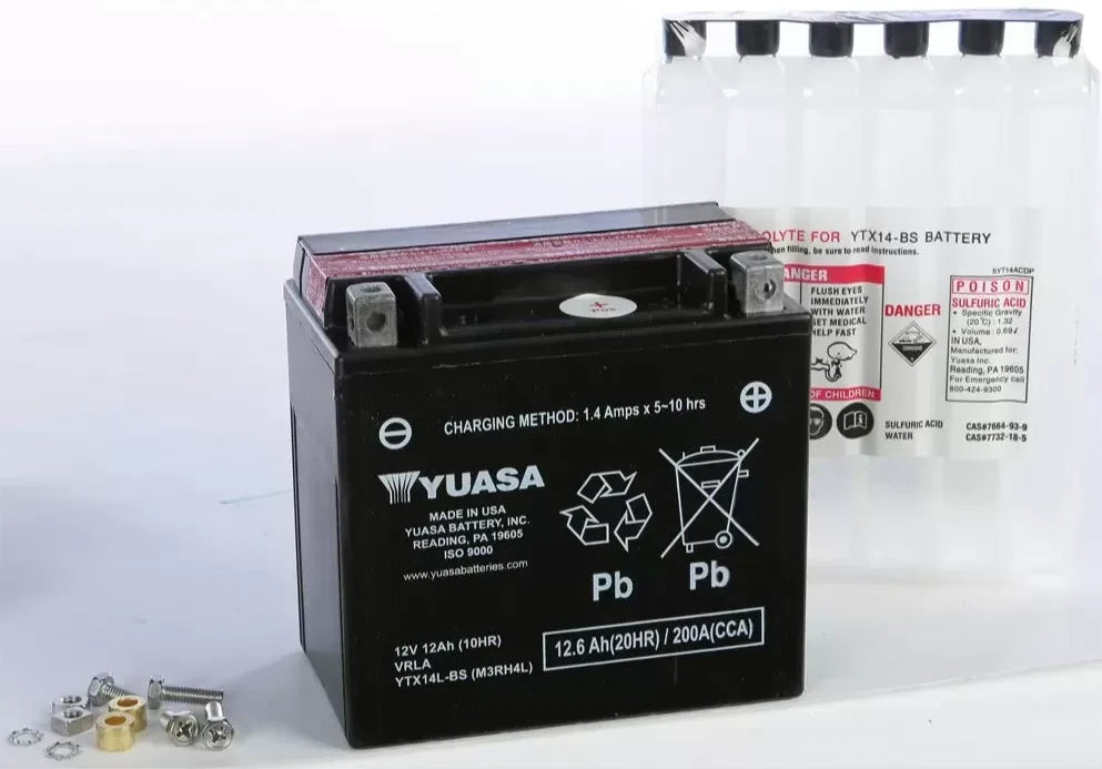 YUASA YTX14L-BS AGM Maintenance Free Battery